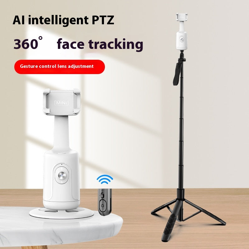 360° Auto Face Tracking Gimbal – AI Smart Phone Holder for Vlog & Live
