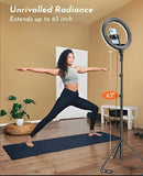 Ring Light with Tripod Stand26cm LED Ring Light with Tripod & Mobile Holder – 3 Colors Dimmable USB