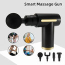 Blue Idea Massage Gun – Deep Tissue Handheld Massager | 4 Massage Heads | Super Quiet Pain Relief & Recovery