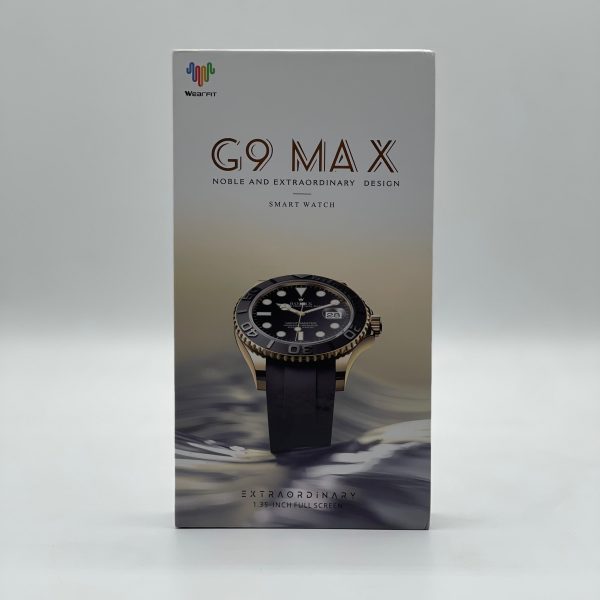 G9 Max Smartwatch – AMOLED Display | Rolex Style Smart Watch for Men & Boys – Black